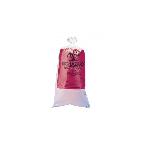 Bel-Art Autoclavable BioHazard Bags, 12x24, 100/pk, 100PK F13160-0009 - main